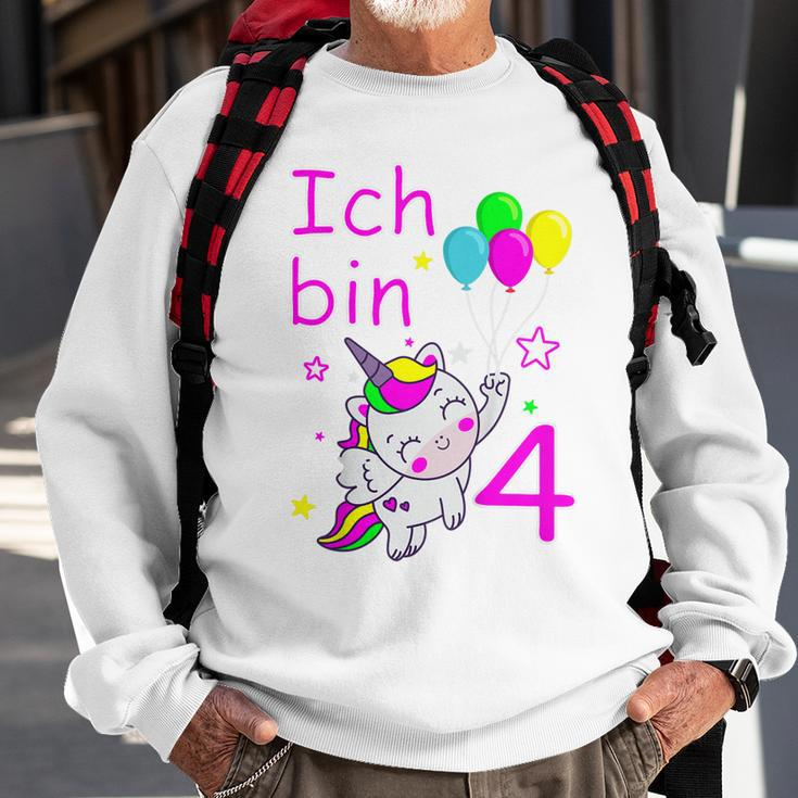 Einhorn Sweatshirt für Mädchen 4 Jahre, Zauberhaftes Einhorn-Motiv Geschenke für alte Männer
