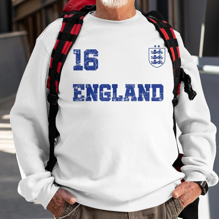 England Soccer Jersey Number Sixn British Flag Futebol Men Women Sweatshirt Graphic Print Unisex Gifts for Old Men
