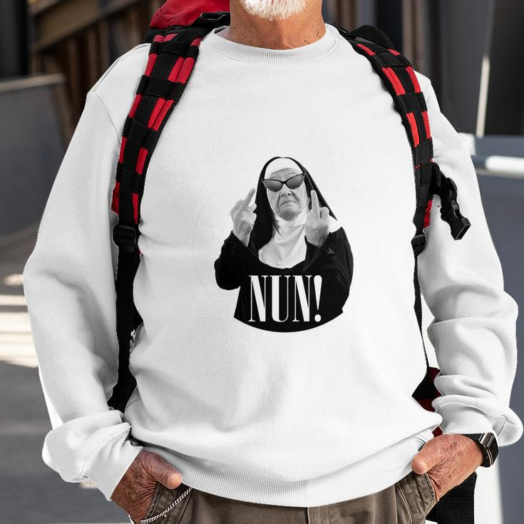Funny FCks I Give Nun Sweatshirt Gifts for Old Men