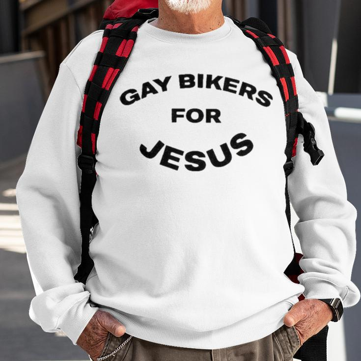 Gay Bikers For Jesus Sweatshirt Gifts for Old Men