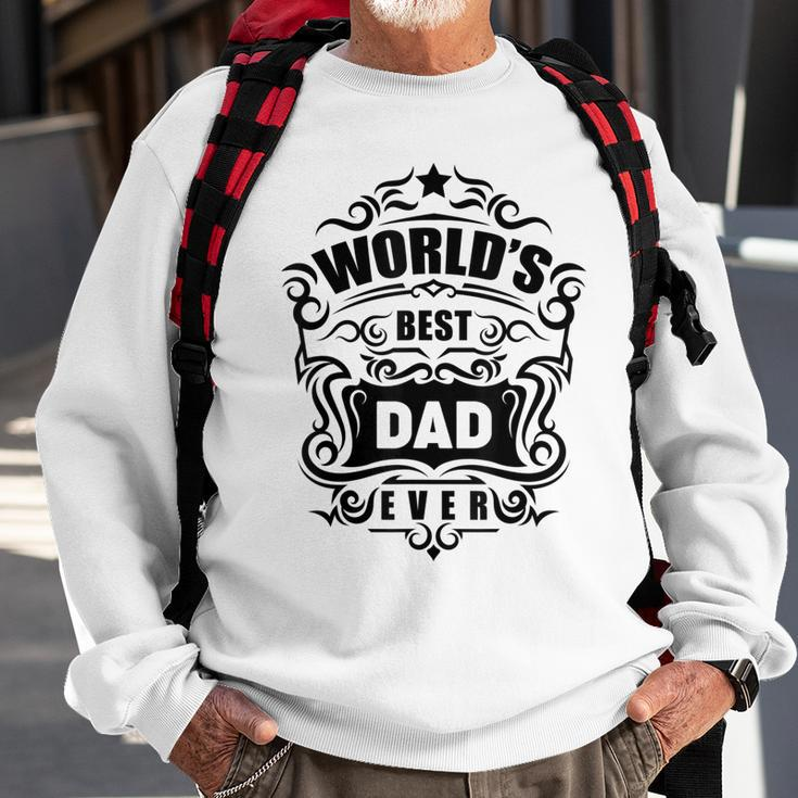 Herren Bester Vater Der Welt Papa Geschenk Geburtstag V2 Sweatshirt Geschenke für alte Männer