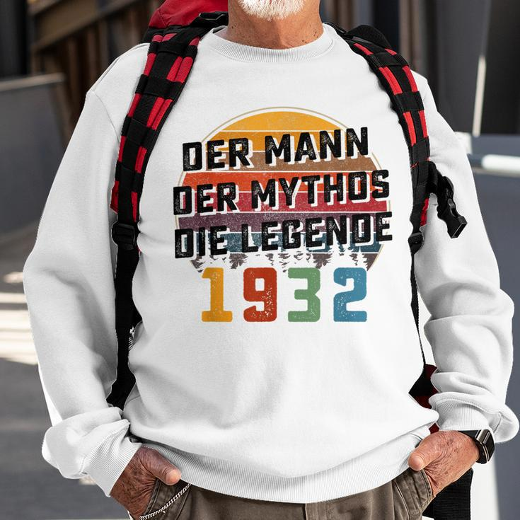 Herren Vintage Der Mann Mythos Die Legende 1932 91 Geburtstag Sweatshirt Geschenke für alte Männer