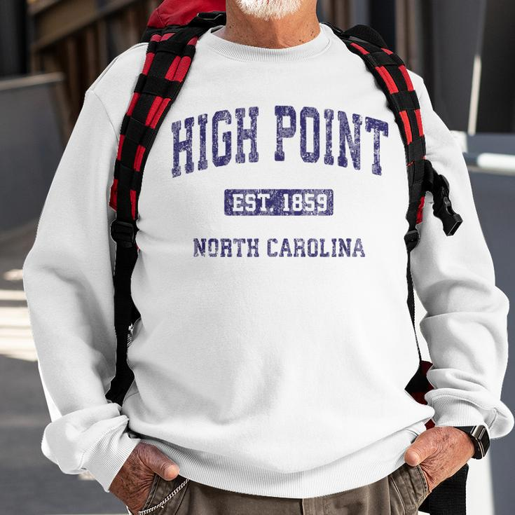 High Point North Carolina Nc Vintage Athletic Sports Design Sweatshirt Gifts for Old Men