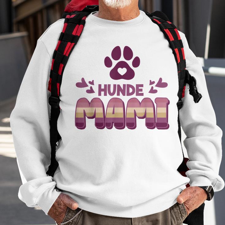 Hundemama Hunde Mami Vierbeiner Mama Wh Sweatshirt Geschenke für alte Männer