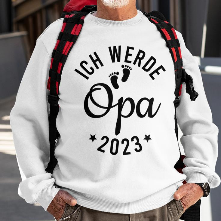 Ich werde Opa 2023 Herren Sweatshirt, Humorvoll für werdende Großväter Geschenke für alte Männer