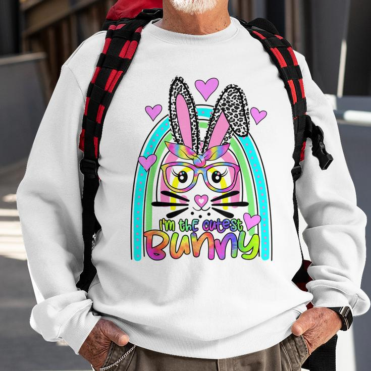 Im The Cutest Bunny Leopard Matching Family Easter Day Sweatshirt Gifts for Old Men