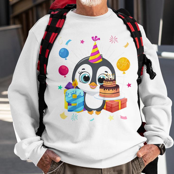 Kinder Pinguin-Party 9. Geburtstag Sweatshirt, Pinguin Mottoparty Outfit Geschenke für alte Männer