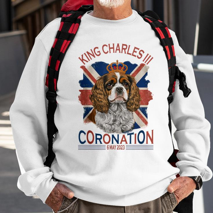 King Charles Iii British Royal Coronation May Spaniel Dog Sweatshirt Gifts for Old Men