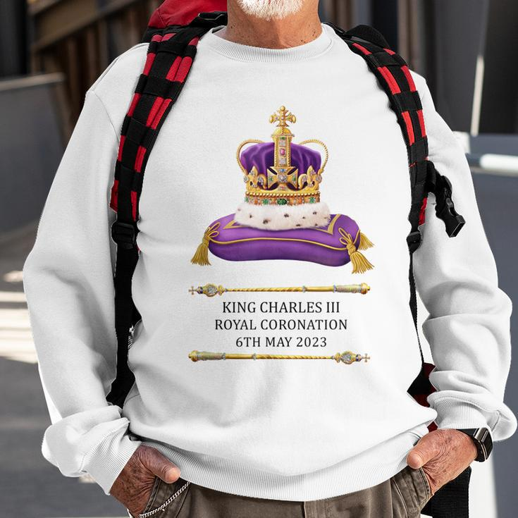 King Charles Iii Coronation 2023 British Souvenir Sweatshirt Gifts for Old Men