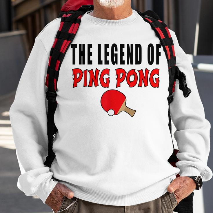 The Legend Of Ping Pong Tischtennis Lustig Sweatshirt Geschenke für alte Männer