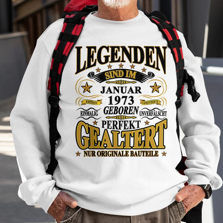 Legenden Sind Im Januar 1973 Geboren 50 Geburtstag Lustig V2 Sweatshirt Geschenke für alte Männer