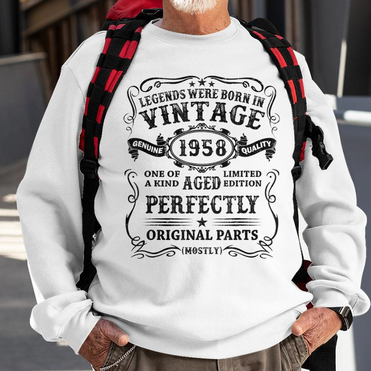Legenden Wurden Im 1958 Jahrgang Geschenk 65 Geburtstag Mann Sweatshirt Geschenke für alte Männer