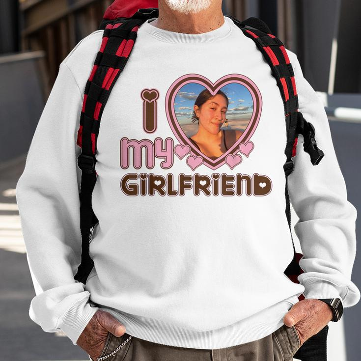 Mens I Love My Girlfriend Custom Sweatshirt Gifts for Old Men