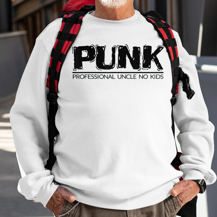 Mens Punk Professional Uncle No Kids Gift For Mens Sweatshirt Gifts for Old Men