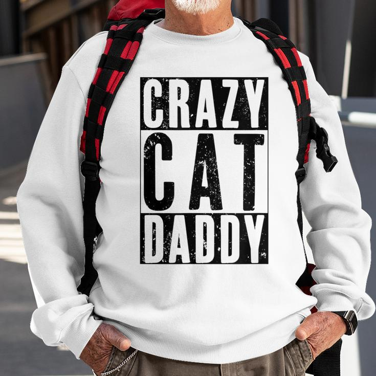 Mens Vintage Crazy Cat Daddy Funny Best Cat Dad Ever Sweatshirt Gifts for Old Men