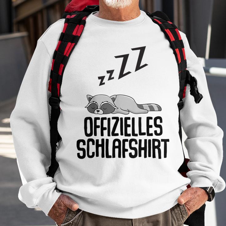 Offizielles Schlaf Herren Waschbär Lustige Geschenke Sweatshirt Geschenke für alte Männer