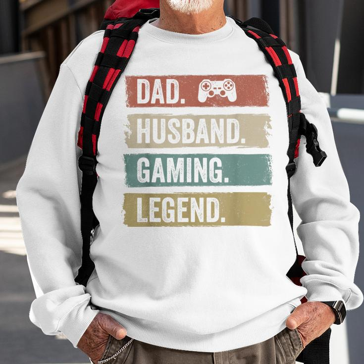 Papa Ehemann Gaming Legende Vintage Videospieler Papa Vater Sweatshirt Geschenke für alte Männer
