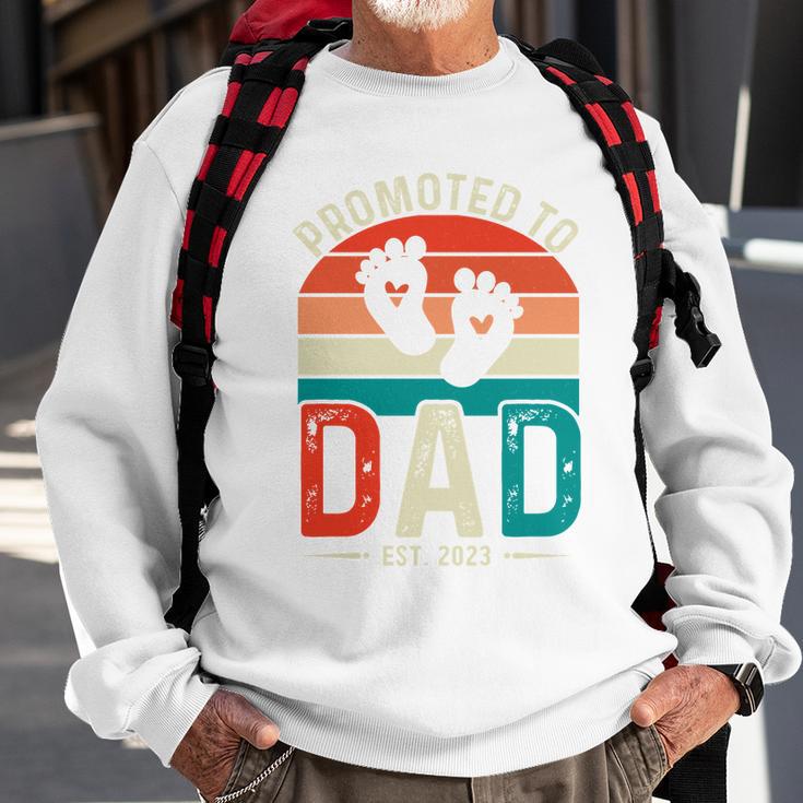 Promoted To Dad Gift For Dad Fathers Day Sweatshirt Gifts for Old Men