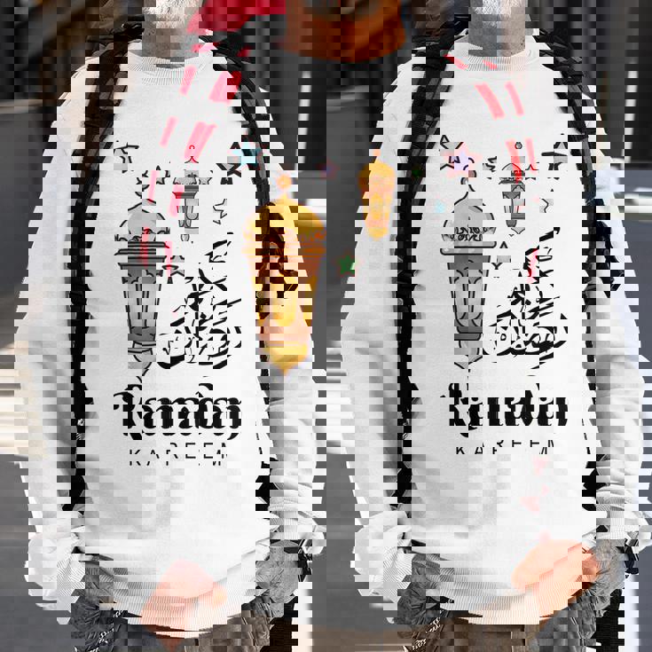 Ramadan Kareem Fasting For Muslim Islamic Gifts Idea Sweatshirt Gifts for Old Men