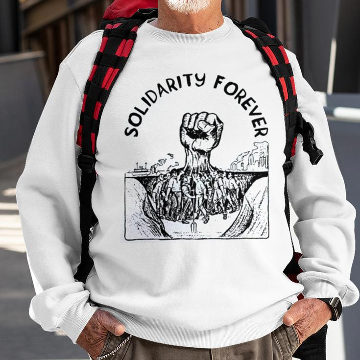 Solidarity Forever Iww Labor Union Sweatshirt Gifts for Old Men