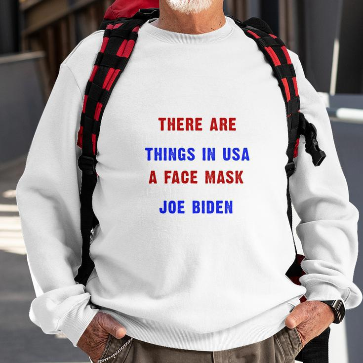 Three Useless Things In Usa Face Vaccine Joe Biden Sweatshirt Gifts for Old Men