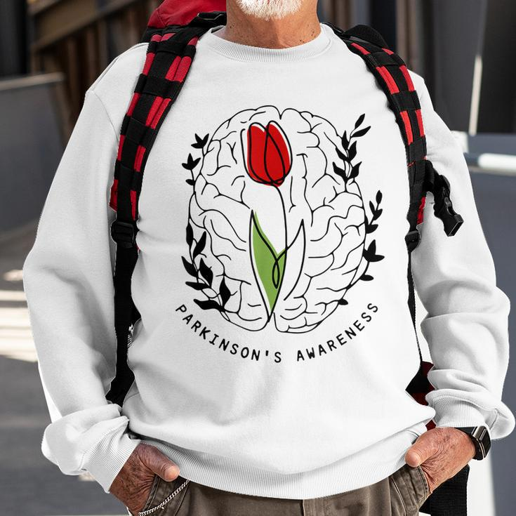 Tulip Parkinsons Awareness Sweatshirt Gifts for Old Men