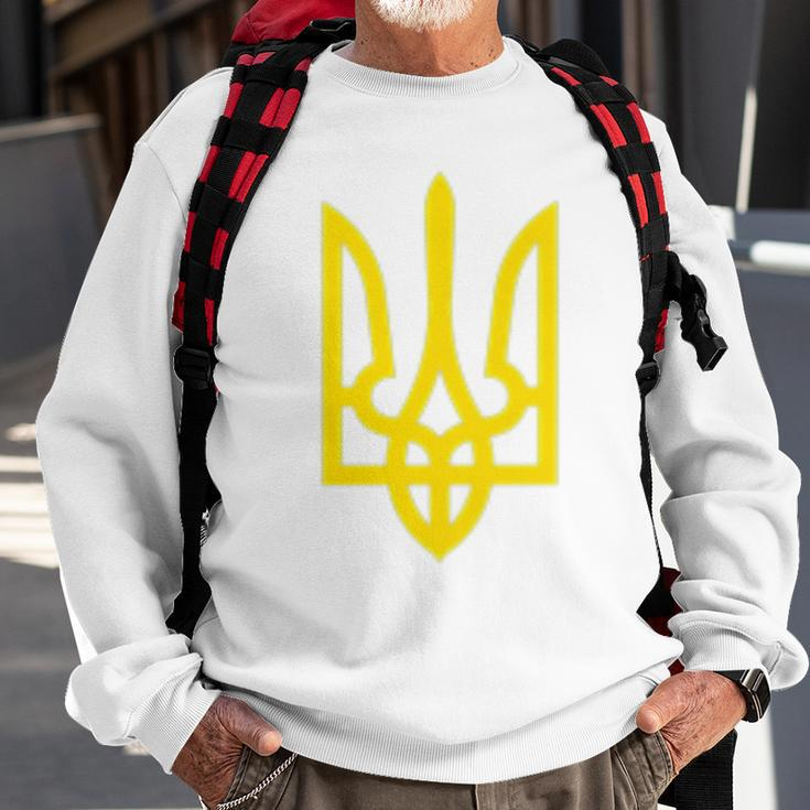 Ukrainian President Volodymyr Zelensky Ukraine Emblem Sweatshirt Gifts for Old Men
