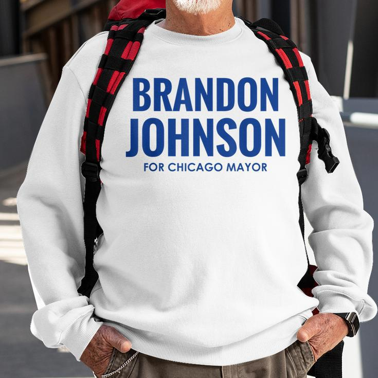 Vote Brandon Johnson For Chicago Mayor Sweatshirt Gifts for Old Men
