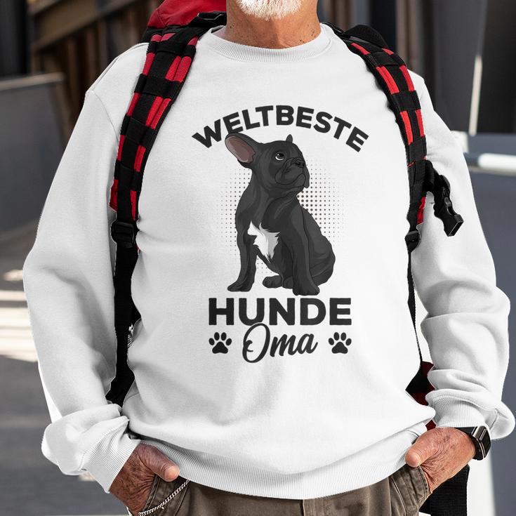 Weltbeste Hunde-Oma Französische Bulldogge Tee, Frenchie Frauchen Sweatshirt Geschenke für alte Männer