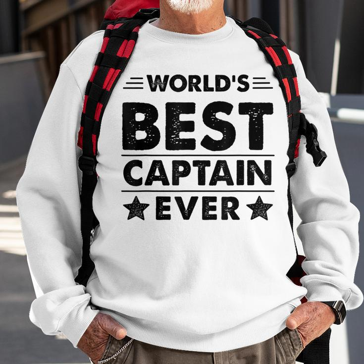 Worlds Best Captain Ever Sweatshirt Gifts for Old Men