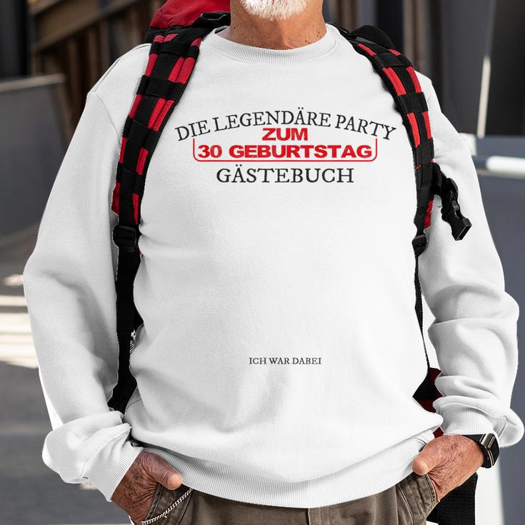 Zum 30 Geburtstag Die Legendäre Party Gästebuch Sweatshirt Geschenke für alte Männer