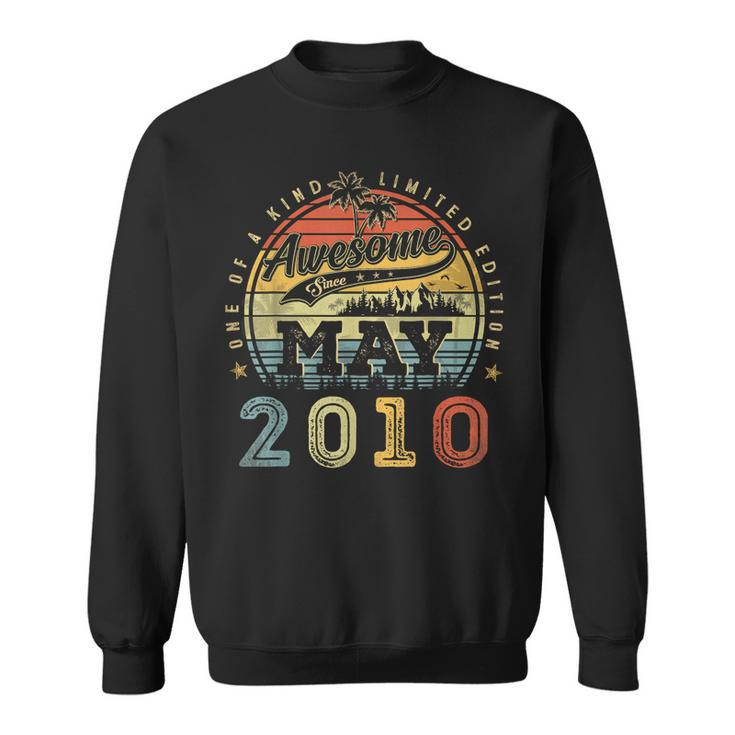 13 Year Old Awesome Since May 2010 13Th Birthday  Sweatshirt