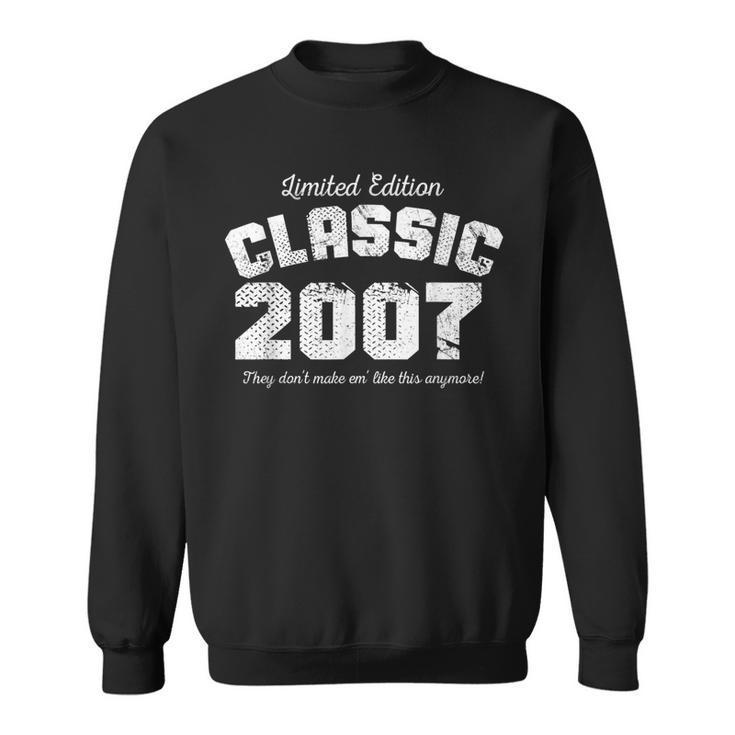 16 Years Old Vintage Classic Car 2007 16Th Birthday Gifts Men Women Sweatshirt Graphic Print Unisex