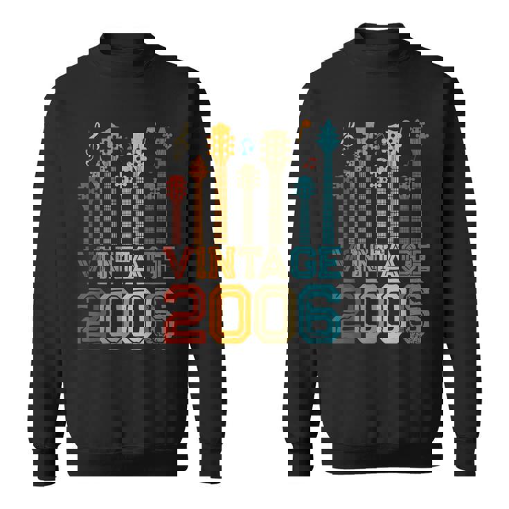 17Th Birthday Gifts Vintage 2006  Guitarist Guitar Lovers  Sweatshirt