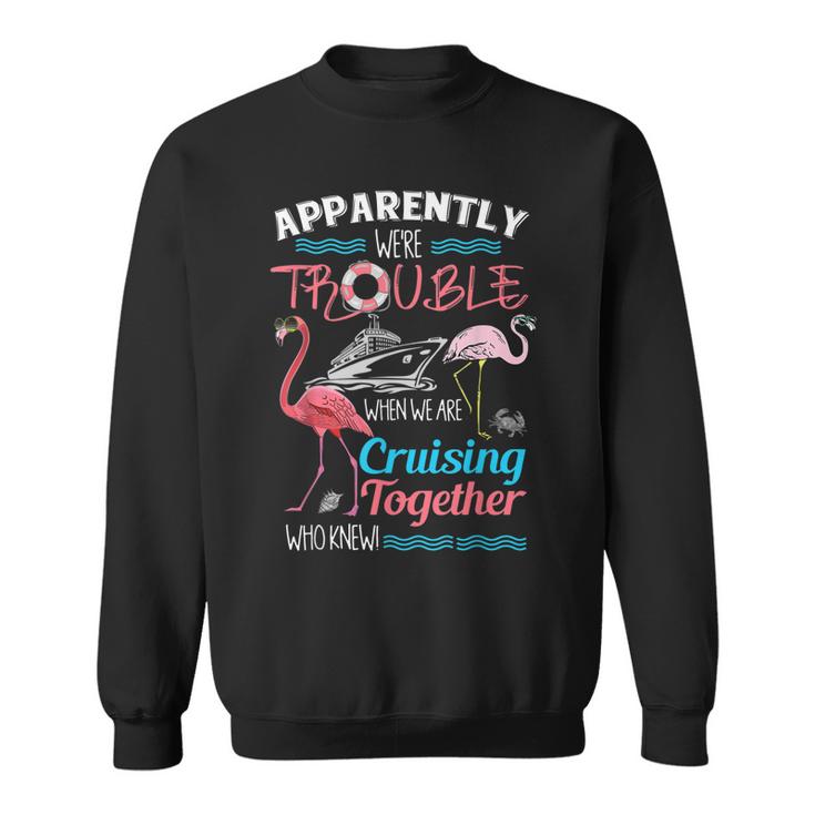 Apparently Were Trouble When We Are Cruising Together  V2 Sweatshirt
