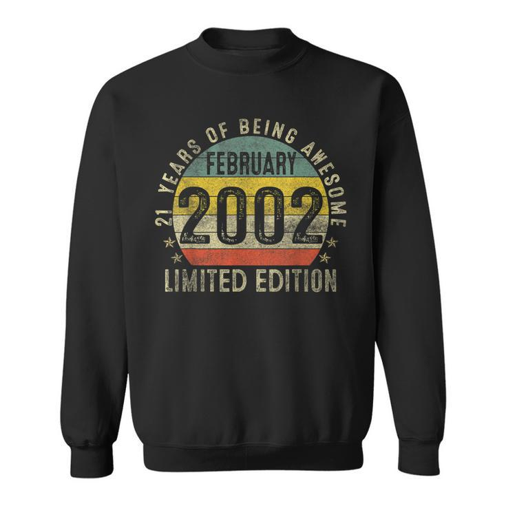 21St Birthday Gifts Made In February 2002 Limited Edition  V2 Sweatshirt