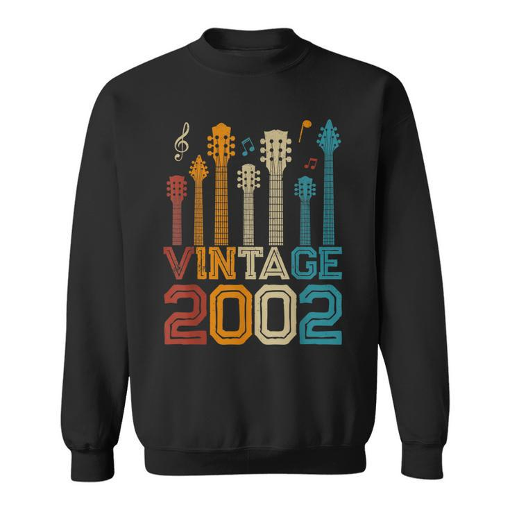 21St Birthday Gifts Vintage 2002  Guitarist Guitar Lovers  Sweatshirt