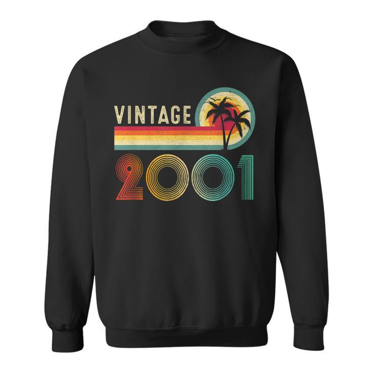 22 Year Old Gifts Vintage Born In 2001 22Nd Birthday Retro  Men Women Sweatshirt Graphic Print Unisex