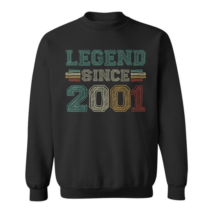 22 Years Old Legend Since 2001 22Nd Birthday  Sweatshirt