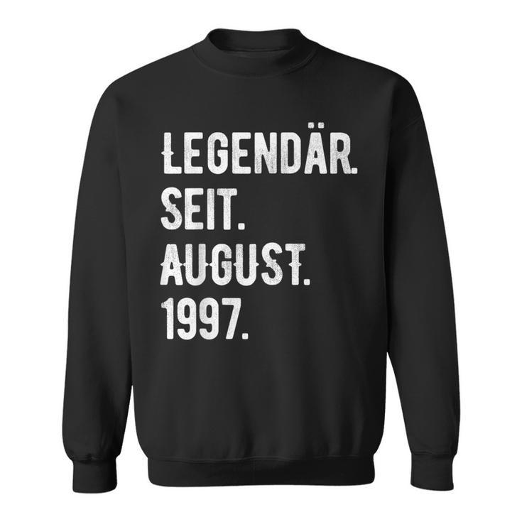 26 Geburtstag Geschenk 26 Jahre Legendär Seit August 1997 Sweatshirt
