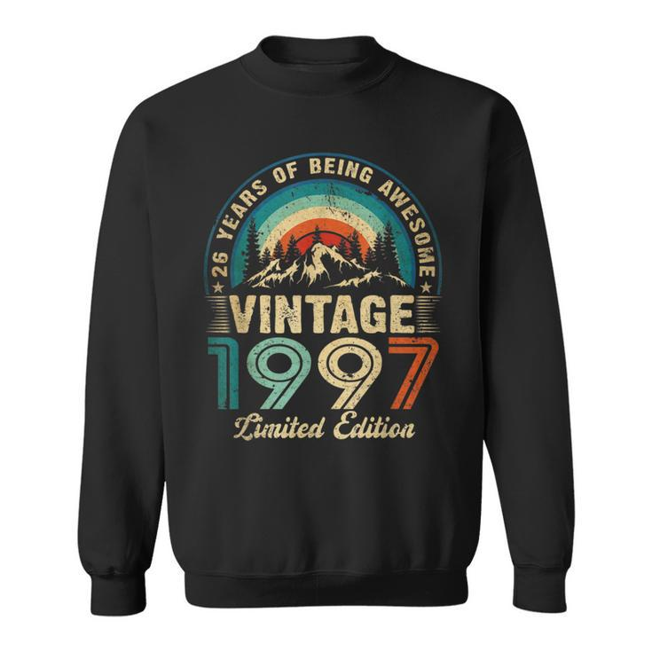 26 Years Old Vintage 1997 Limited Edition 26Th Birthday Gift  Sweatshirt