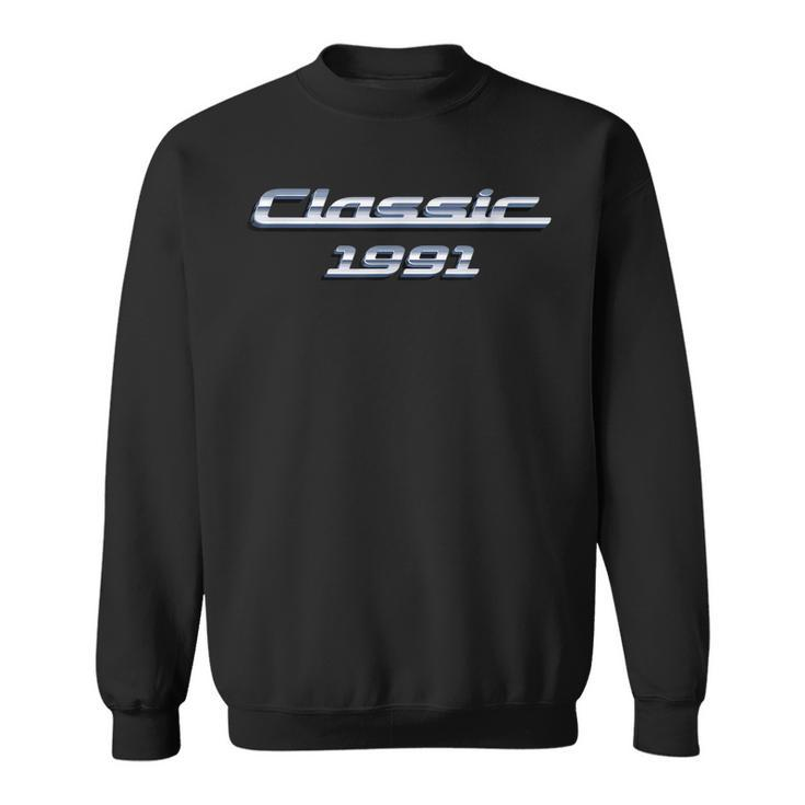 32 Year Old Vintage Classic Car 1991 32Nd Birthday  V2 Sweatshirt