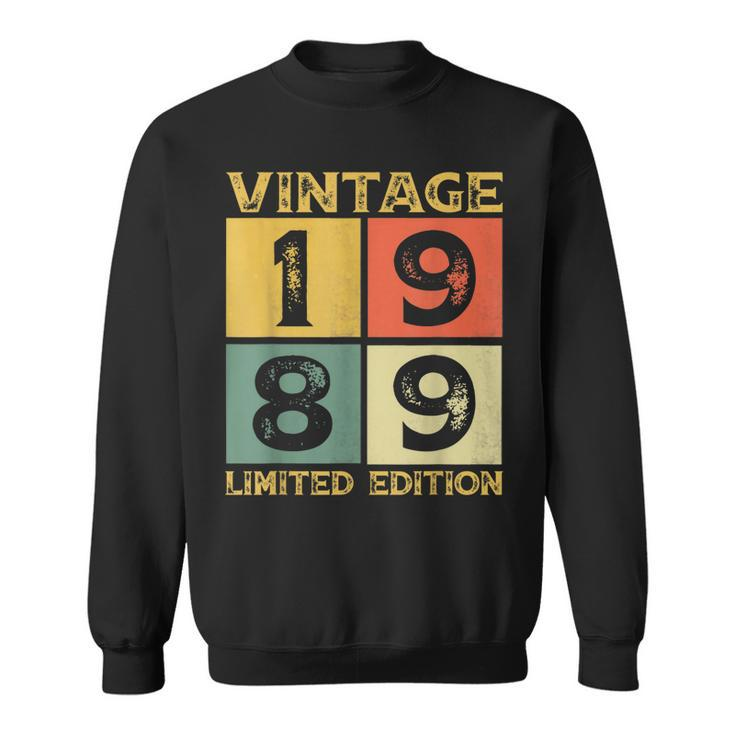 34 Year Old Gifts Vintage 1989 Limited Edition 34Th Bday  Sweatshirt