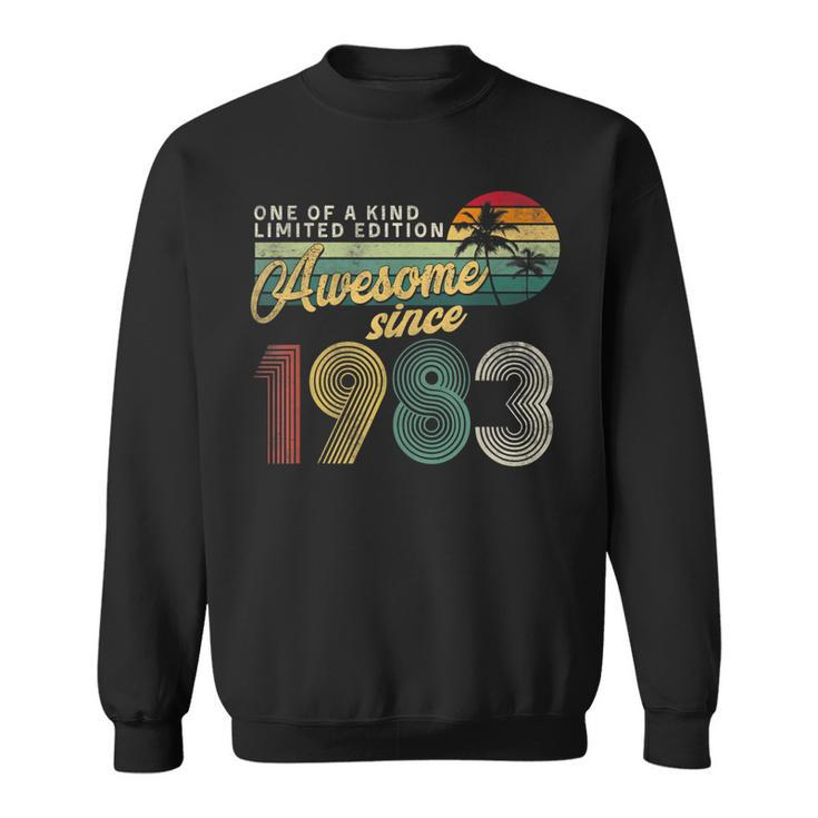40 Years Old Awesome Since 1983 40Th Birthday Decorations  Sweatshirt