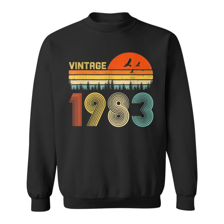 40Th Birthday Gift Vintage 1983 Retro Bday 40 Years Old  Sweatshirt