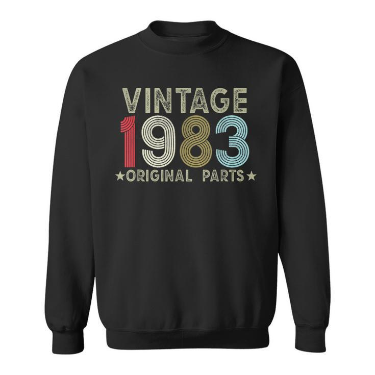 40Th Birthday Vintage Original Parts 1983 Retro 40 Years Old Sweatshirt