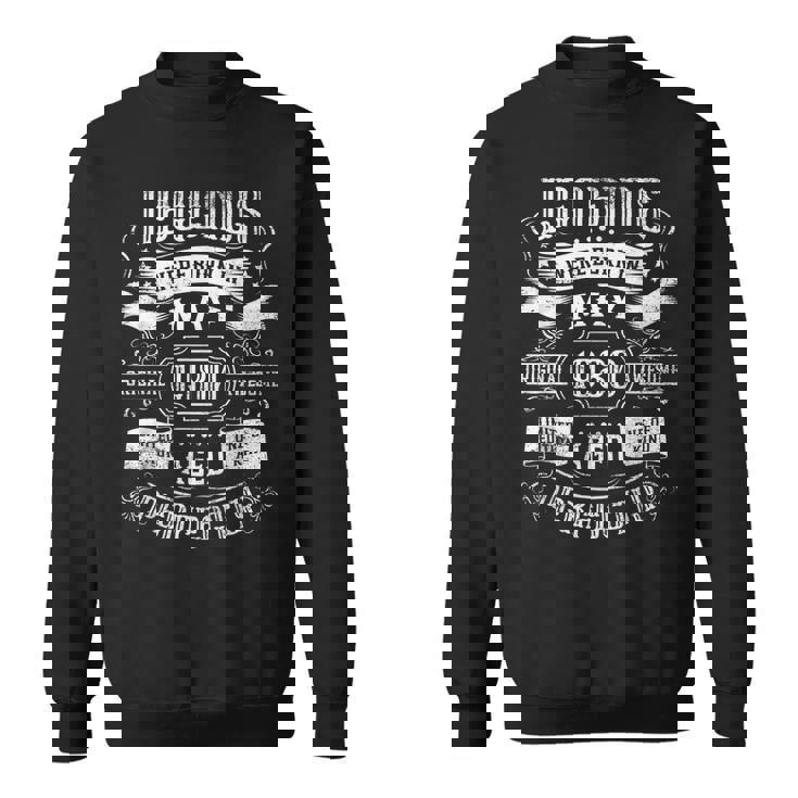 43Rd Birthday Legends Were Born In May 1980  Sweatshirt