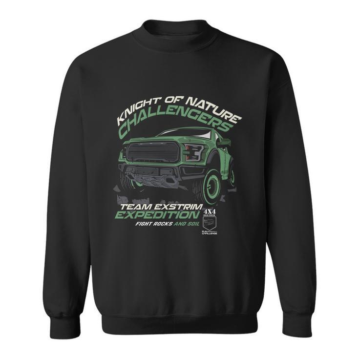 4X4 Challengers Desert Car Sweatshirt