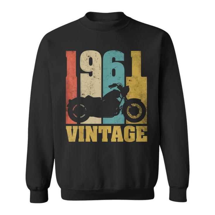 59Th Birthday Biker Gift  Vintage 1961 Motocycle Sweatshirt