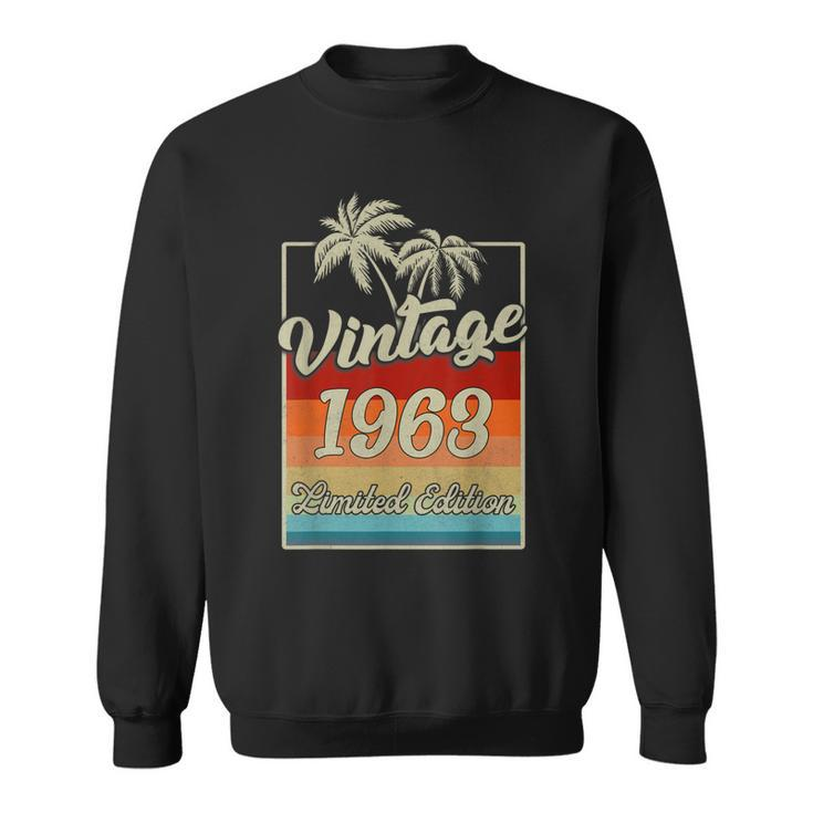 60 Year Old Vintage 1963 Limited Edition 60Th Birthday Retro  Men Women Sweatshirt Graphic Print Unisex